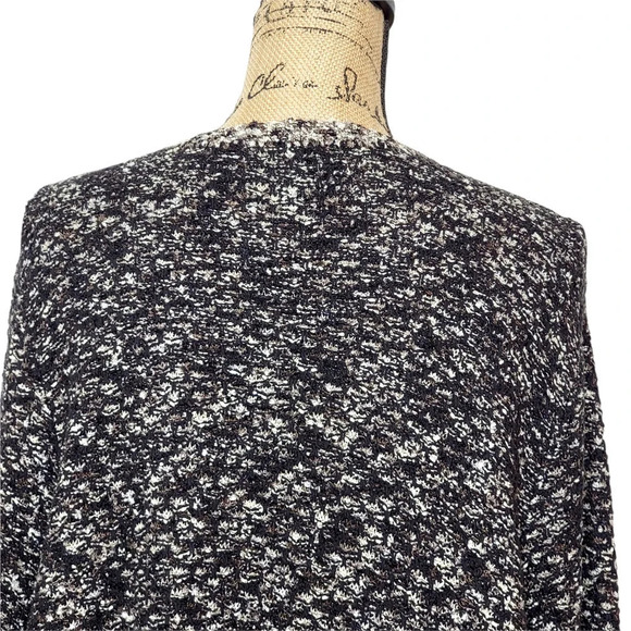 SIGRID OLSEN Women's Plus Oversized Cotton Blend Crochet Cardigan Size 1X Black - Picture 4 of 16